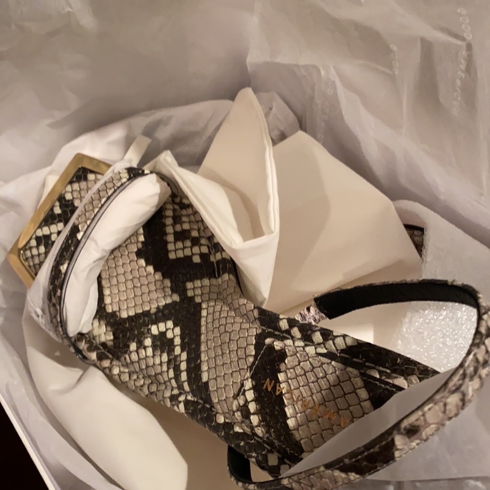 Good American Python Sandals Size 8.5 - image 5